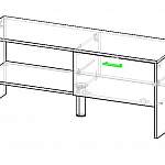 Чертеж Тумба для обуви Джулия 1 BMS