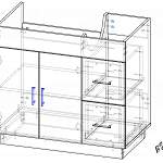Схема сборки Тумба для ванной Шайн 2 BMS
