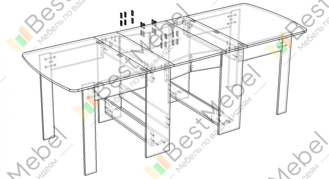 Стол монако сборка