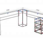 Схема сборки Стол с выкатной тумбой Дина-3 BMS