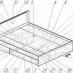 Схема сборки Кровать Лилея BMS