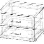 Схема сборки Прикроватная тумба Вероника BMS