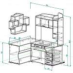 Схема сборки Письменный стол Юниверс 12 BMS