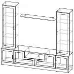 Схема сборки Мебельная стенка Млайн-8 BMS