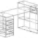 Схема сборки Письменный стол Рональд-46 BMS