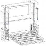 Шкаф-кровать трансформер Фиона 29 BMS