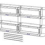 Чертеж Полка навесная Диол 4 BMS