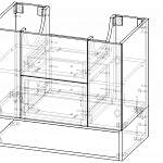 Чертеж Тумба для ванной Альта 2 BMS