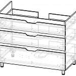 Схема сборки Тумба в ванную Клайди 5 BMS
