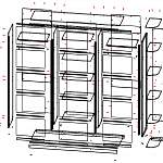 Схема сборки Шкаф-купе Гранат BMS
