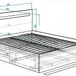 Чертеж Кровать Виго К1 BMS