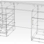 Схема сборки Письменный стол Vitamin BMS