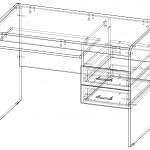 Схема сборки Письменный стол ЖК 4.5 модуль BMS