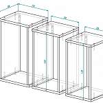 Схема сборки Набор полок Коллекция 3 BMS