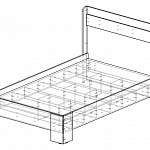 Чертеж Кровать Джоли-28 BMS