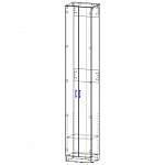 Зодиак 1 Шкаф распашной BMS(Платяной отсек с полкой)